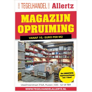 GROTE MAGAZIJN OPRUIMING